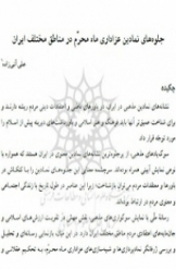 جلوه های نمادین عزاداری ماه محرم در مناطق مختلف ایران